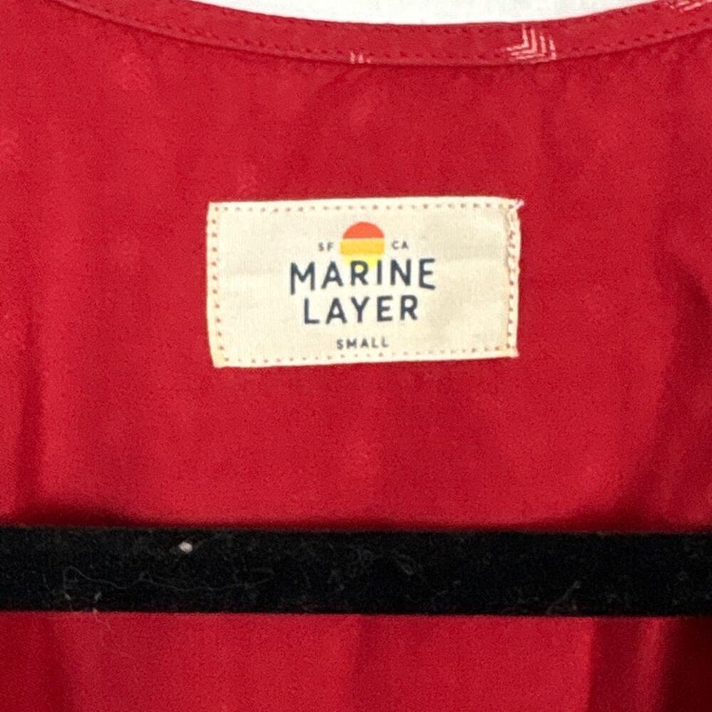 Marine Layer Camila Printed Button Front Tie Wais… - image 4